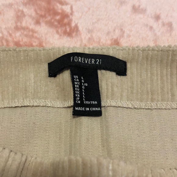 Forever 21 Tan corduroy skirt - Picture 2 of 4